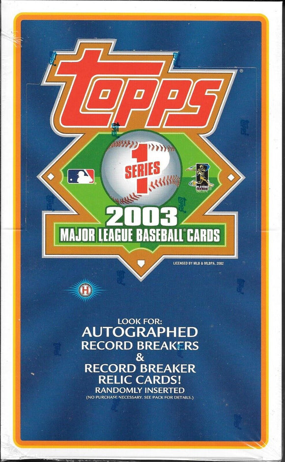2003 Topps Series One 1 Baseball Box 36/10