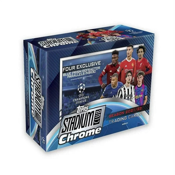 2021-22 Topps Stadium Club Chrome UEFA Soccer Mega Box