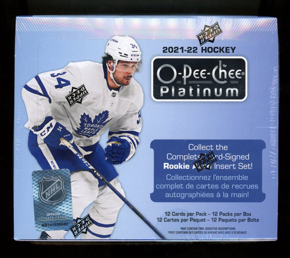 2021-22 O-Pee-Chee OPC Platinum Hockey Hobby Box