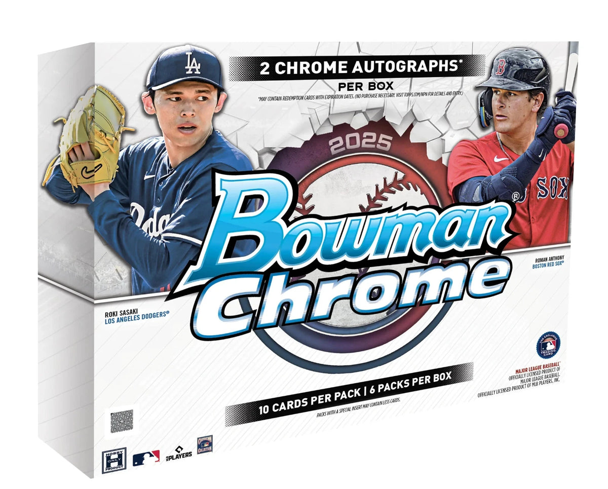 2025 Bowman Chrome Baseball Hobby Box – Northwest Sportscards