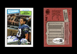 1987 Topps #177 Steve Largent Autographed Card Seattle Seahawks JSA #48
