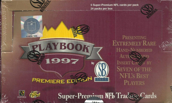 1997 Scoreboard Premier Edition Playbook NFL Football Hobby Box
