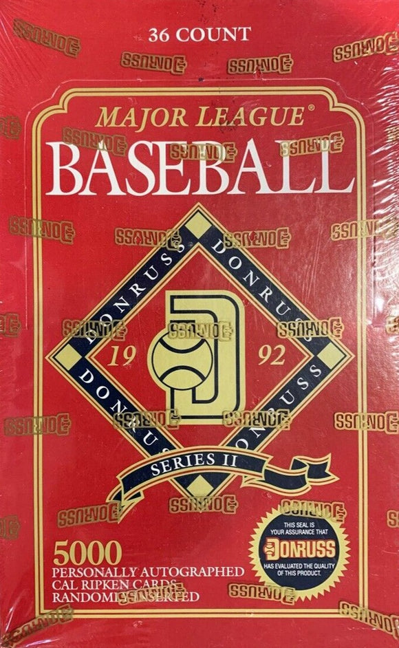 1992 Donruss Series Two 2 Baseball Box