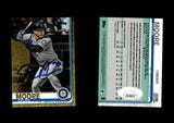 Dylan Moore 2019 Topps Update Gold #US206 PR /2019 Autographed Card JSA #3