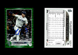 Dylan Moore 2022 Topps Green Foilboard #567 PR /499 Autographed Card JSA #9