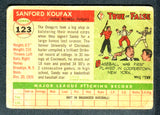 1955 Topps #123 Sandy Koufax RC
