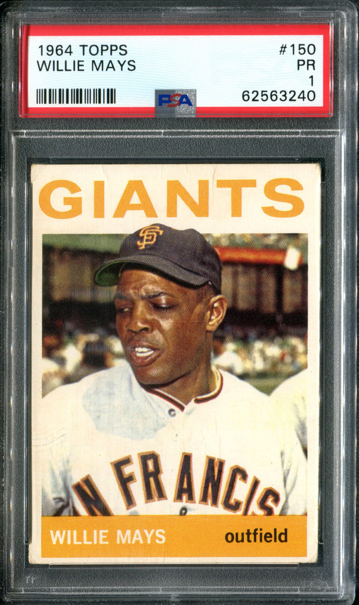 PSA 1 1964 Topps 150 Willie Mays Northwest Sportscards