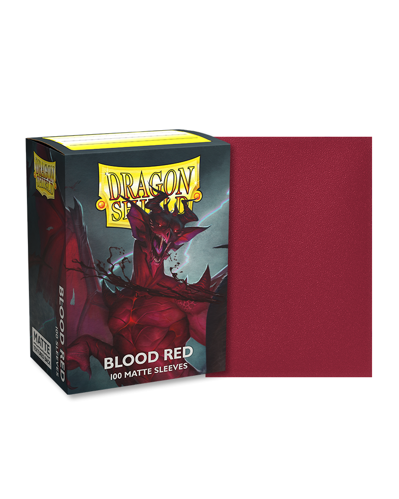 Dragon Shield Sleeves Blood Red Matte Standard 100ct Northwest Sportscards Dragon Shield Sleeves Blood Red Matte Standard 100ct Northwest Sportscards