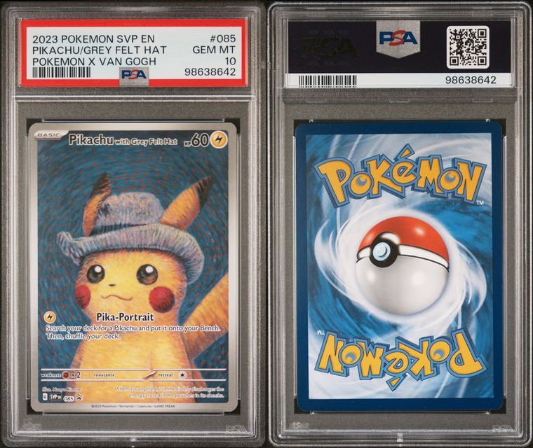 Pikachu x Van Gogh (Grey Felt Hat) #085 PSA 10 – Northwest