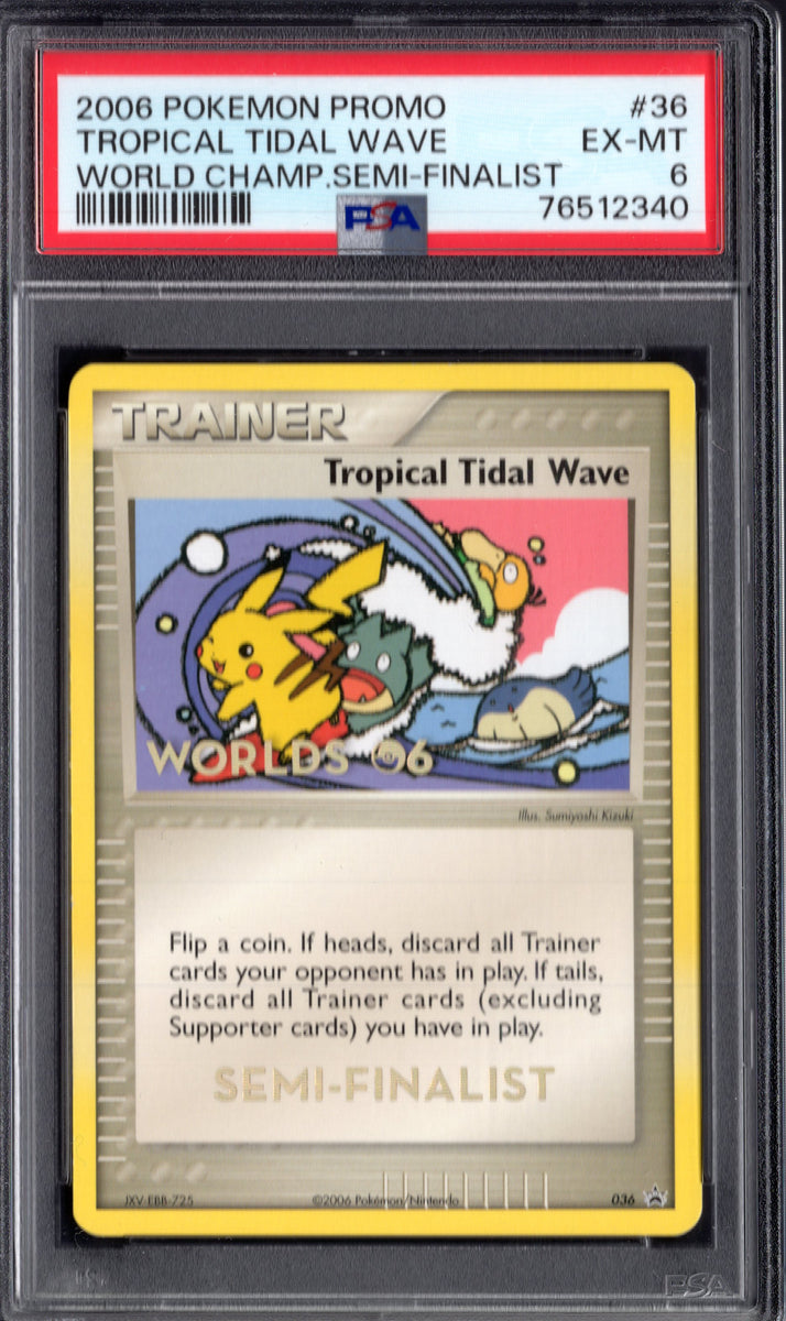 2006 Pokemon Promo Tropical Tidal Wave Semi-Finalist PSA 6 Northwest Sportscards 2006 Pokemon Promo Tropical Tidal Wave Semi-Finalist PSA 6 Northwest Sportscards