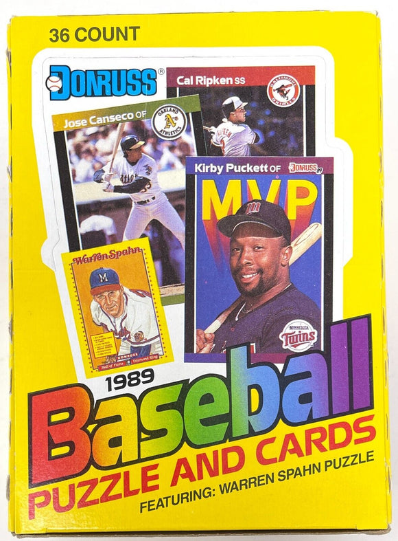 1989 Donruss Baseball Wax Box