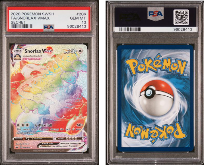 Snorlax Vmax #206 SWSH Base Set - PSA 10 – Northwest Sportscards