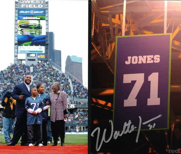Walter Jones Seattle Seahawks Signed 8x10 Photo #2