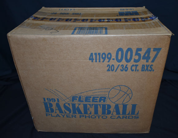 1991-92 Fleer Series 1 Basketball 20 Box Case