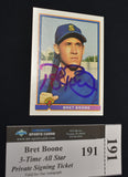 Bret Boone Signed 1991 Bowman Rookie Card