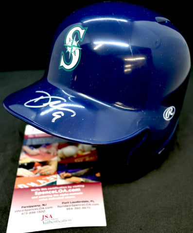 Dee Strange-Gordon Signed Mariners Mini Batting Helmet JSA