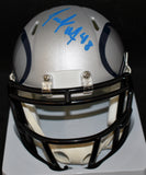 Jacob Hollister Signed Seahawks AMP Mini Helmet w/JSA COA