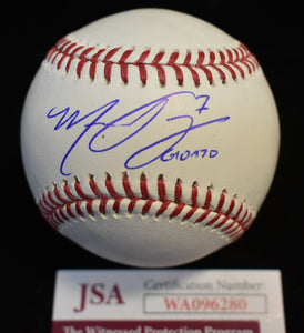 Marco Gonzales Autographed MLB Baseball w/ "GONZO" Inscription JSA/COA