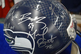 2014 Seattle Seahawks Full Sized Replica Helmet Team Signed x19