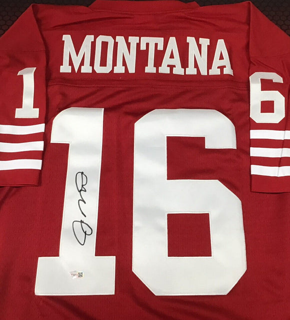 Joe Montana Autographed 49ers Mitchell & Ness Jersey w/ Fanatics COA