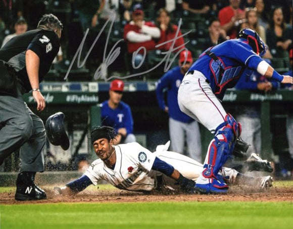 Mallex Smith Signed Mariners 8x10 Photograph B Stealing Home JSA