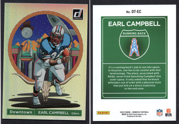 2022 Donruss Downtown! Earl Campbell (NM-Near Mint)
