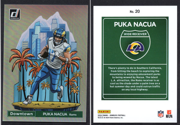 2024 Donruss Downtown! #20 Puka Nacua (NM-Near Mint)
