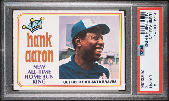PSA 6 1974 Topps #1 Hank Aaron 715