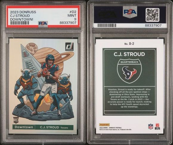 2023 Donruss Downtown #2 CJ Stroud PSA 9
