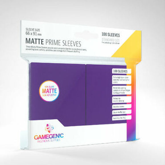 Gamegenic Matte Prime Standard Sleeves: Purple 100ct