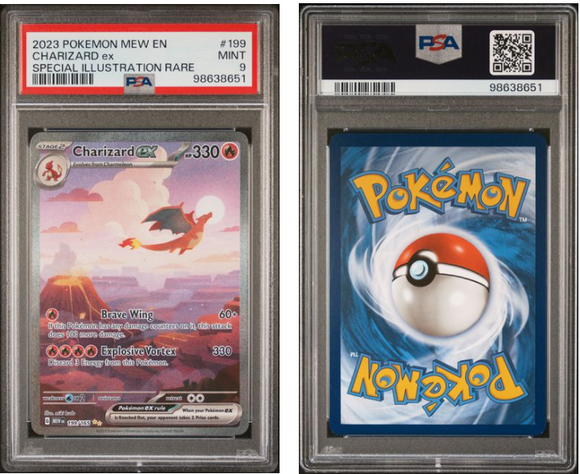 Charizard ex #199 151 SIR - PSA 9