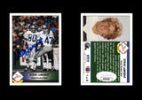 Steve Largent 1992 Pacific Steve Largent #1 Great Rookie Start Autographed Card Seattle Seahawks JSA #16