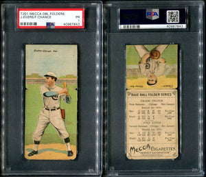 PSA 1 1911 Mecca Double Folders T201 #14 Johnny Evers Frank Chance POP22