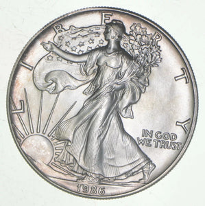1986 Silver Eagle 1 Oz Coin Bullion United States First Year!