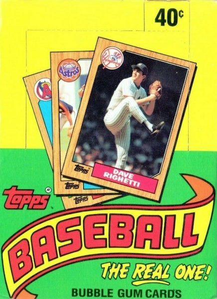 1987 Topps Baseball Box