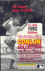 1992 Conlon Collection Baseball Box
