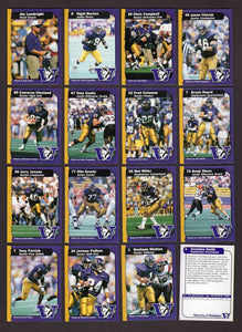 1997 Washington UW Huskies Complete Team Set of 16 Sealed - Brock Huard RC