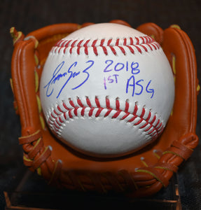 Eugenio Suarez Signed MLB Baseball with 2018 1st ASG Inscription JSA