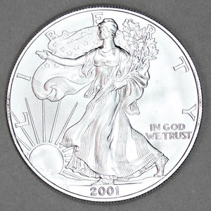 2001 Silver Eagle 1 Oz Coin Bullion United States