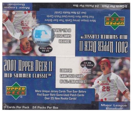2001 Upper Deck UD Series 2 Baseball Box 24/8