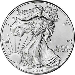 2014 Silver Eagle 1 Oz Coin Bullion United States