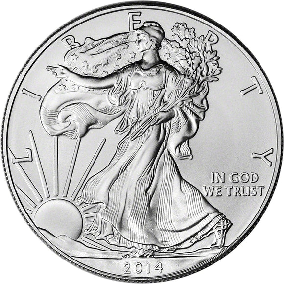 2014 Silver Eagle 1 Oz Coin Bullion United States