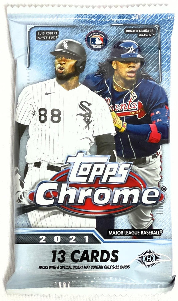 2021 Topps Chrome Baseball Jumbo HTA Hobby Pack