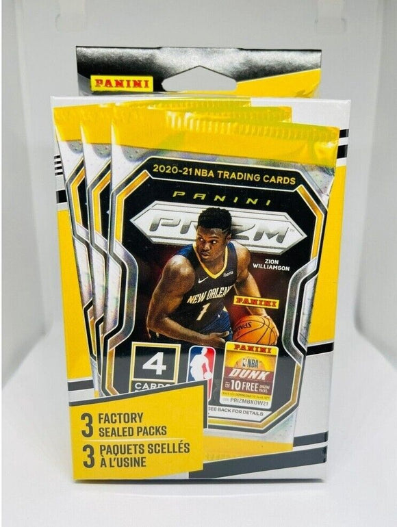 2020-21 Panini Prizm NBA Basketball 3-Pack Hanger Box