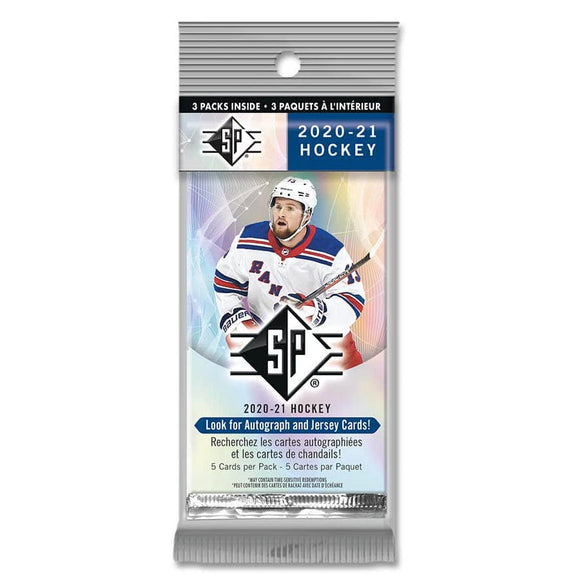 2020-21 SP Authentic Hockey Seaaled Hanger with 3 Packs inside **SALE