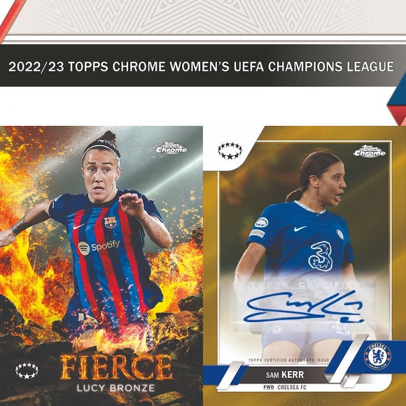 2022-23 Topps Chrome UEFA Women's Champions League Soccer Hobby Box **PREORDER**