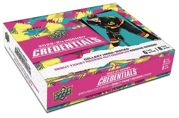 2023-24 Upper Deck UD Credentials Hockey Hobby Box **SALE Call for Price!
