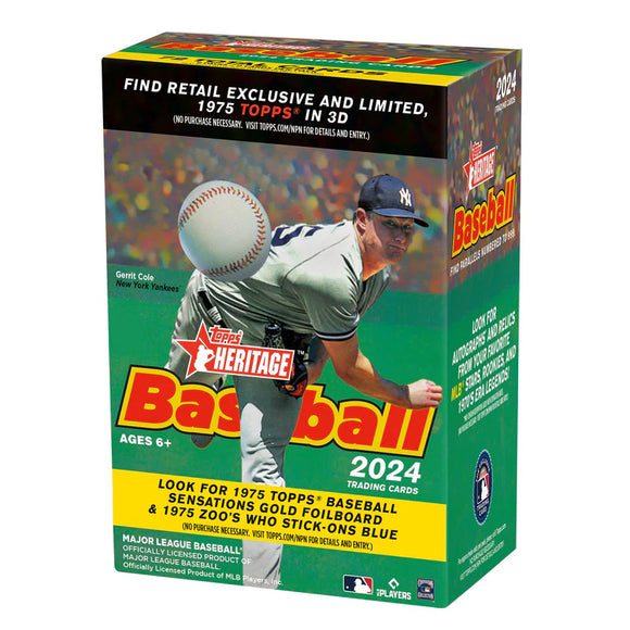 2024 Topps Heritage Baseball Retail Blaster Box