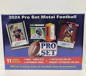 2024 Leaf Pro Set Metal Football Hobby Box