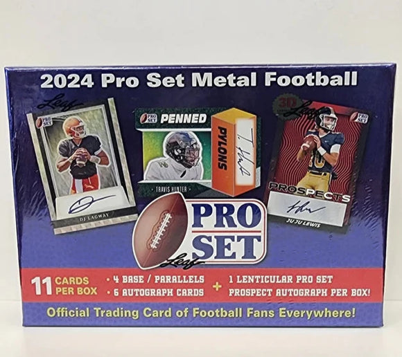2024 Leaf Pro Set Metal Football Hobby Box